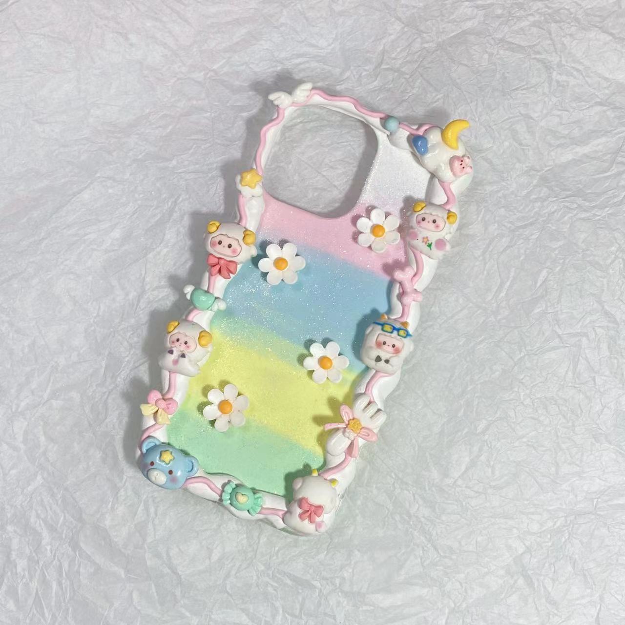 Decoden Phone Case Rainbow Sheep