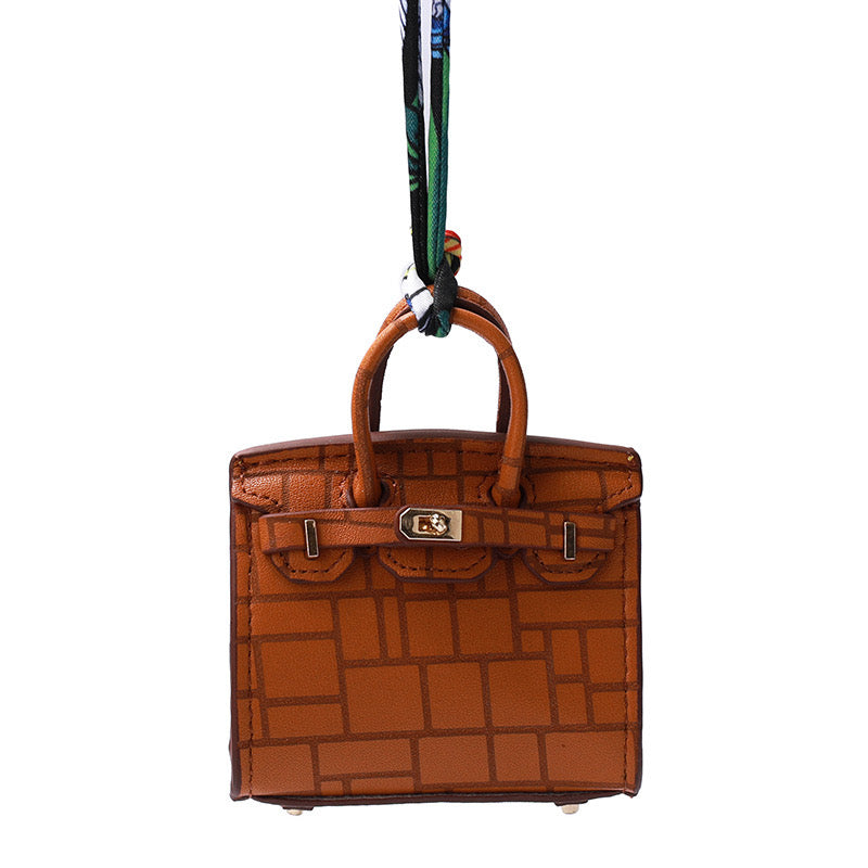 Delicate Bag Charm Mini Birkin Caramel