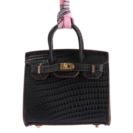 Delicate Bag Charm Mini Birkin Black