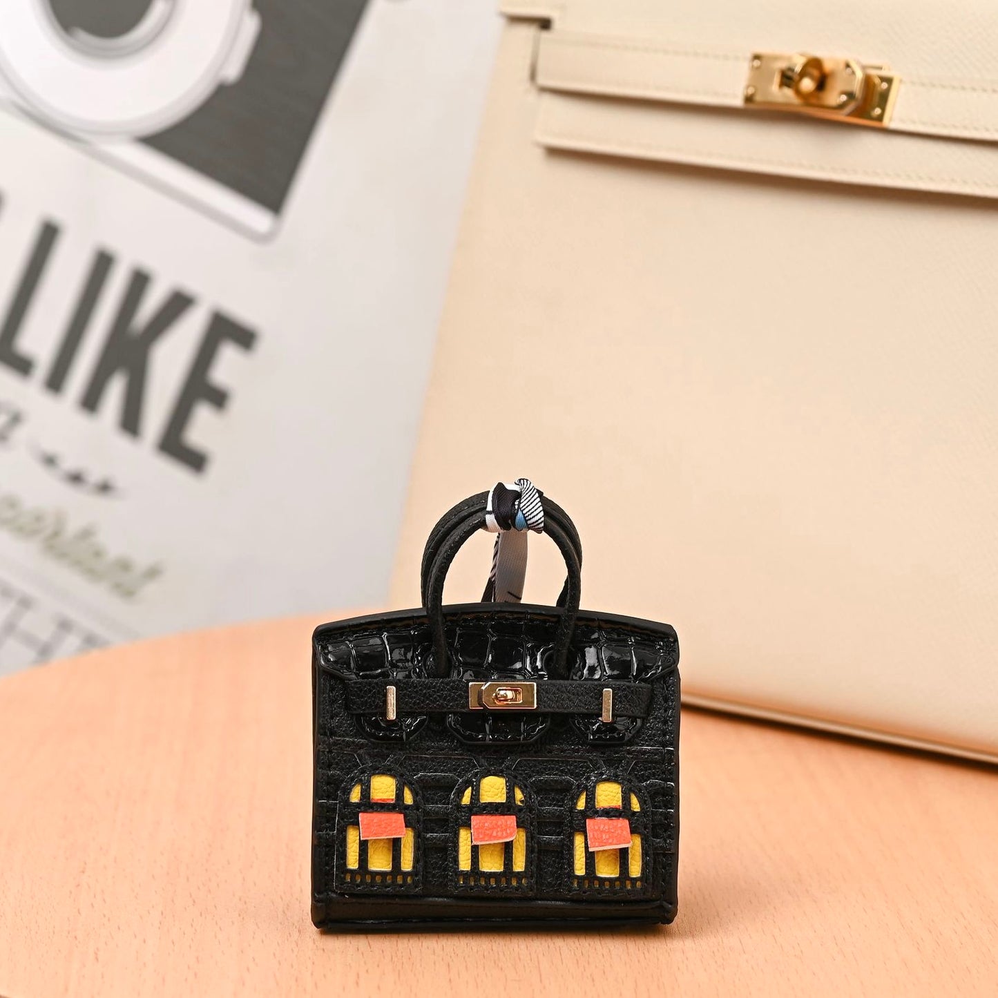 Bag Charm Mini Birkin Black