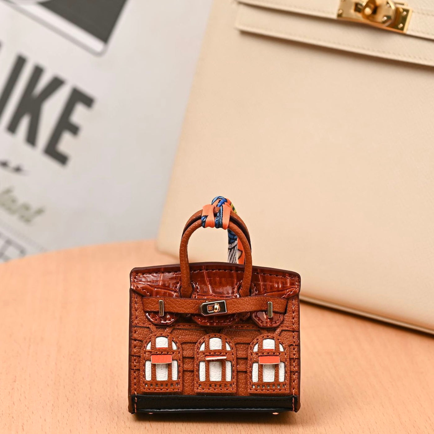 Bag Charm Mini Birkin Caramel